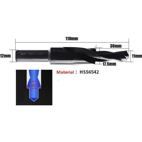 1pc M10(11.0x17.5mm) , HSS6542(M2) or M35 material Step drill, screw countersink drill with 90 degree or 180 degree to choose