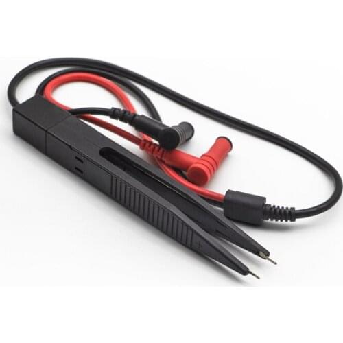 1 piece SMD SMT Chip Test Clip Lead Probe Digital Multimeter Meter Pen Tweezer Capacitor Resistance