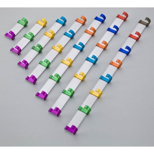 100pcs/lot DIY Space AluminumTowel Wall Hook Nail Bathroom Kitchen Clothes Key Hat Rack Bag Hanger Holder