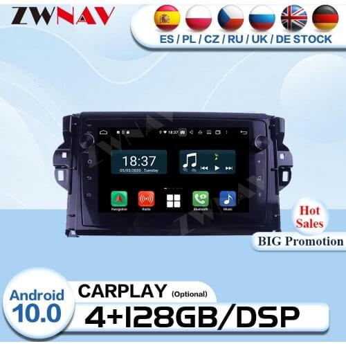 128G Carplay 2 Din Android 10 For Toyota Fortuner 2015 2016 2017 2018 Car Radio Receiver Audio Stereo GPS Video Player Head Unit