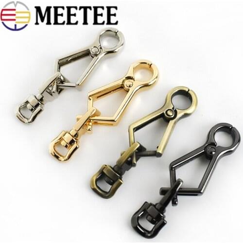 2/4pcs Bag Metal Buckles Keychain Dog Collar Strap Snap Hooks Handbag Strap Swivel Trigger Clip Lobster Clasp DIY Bags Accessory