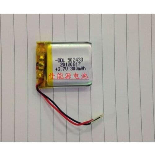 3.7V polymer lithium battery 522438 480MAH driving record books E Luhang navigator Rechargeable Li-ion Cell