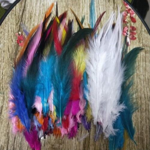 50pcs /lot high quality pheasant feather, 4-6"/10-15cm, natural Color mixing and dyed feathers, for DIY Craft & Jewelry Accessor