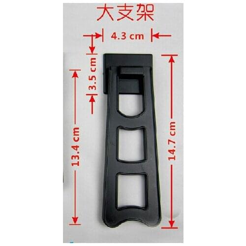 A01 Photo studio glass painting supplies back trapezoid bracket crystal frame parts black color