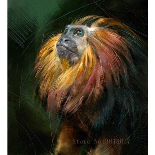 Diamant Diy 5D Diamond Painting Cross Stitch Colored Monkeys Needlework 3D Diamond Embroidery Full Diamond Decorative Stickers