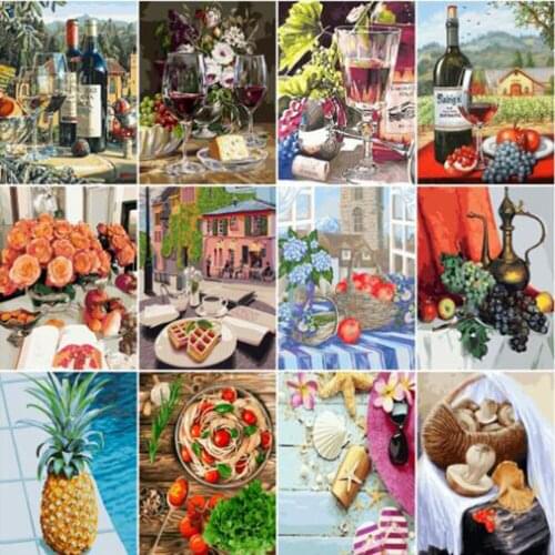 Kexinzu Diamond Mosaic full 5D Diamond Painting Square Life Drawing Rhinestone Picture Embroidery Sale Home Decor Drop Ship