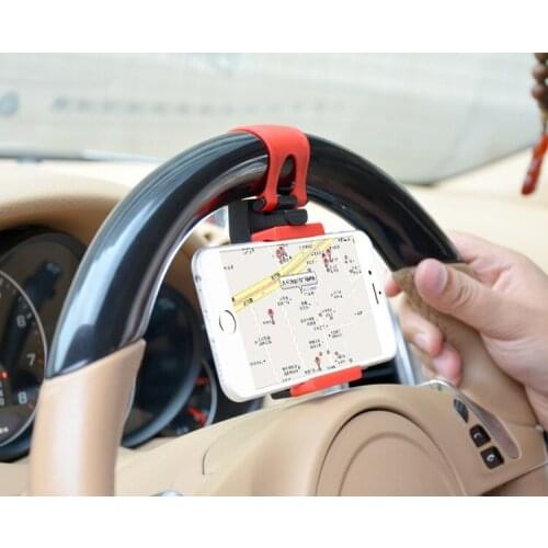 Car Steering Wheel Bracket Holder For Huawei P Smart Plus 2019 Honor 8X 8C Y9 2018 2019 Mate 20 Pro Lite Nova 3 3i 3e Y6 Prime