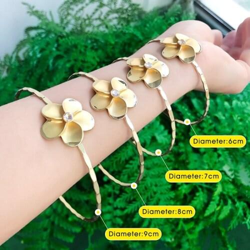 KOMI Diameter 6-10 CM Hawaii Samoa Marshall Polynesian Pohnpei Chuuk Tonga Glass Pearl Flower Plumeria Man Woman Bracelet Bangle