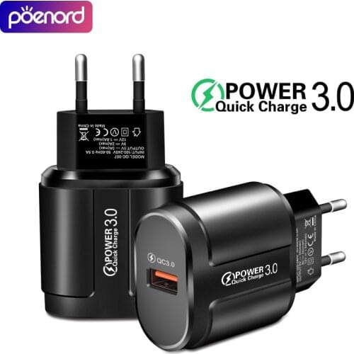 Quick Charge 3.0 18W QC 3.0 4.0 Fast Charger USB Portable Charging Mobile Phone Charger For iPhone Samsung Xiaomi Huawei