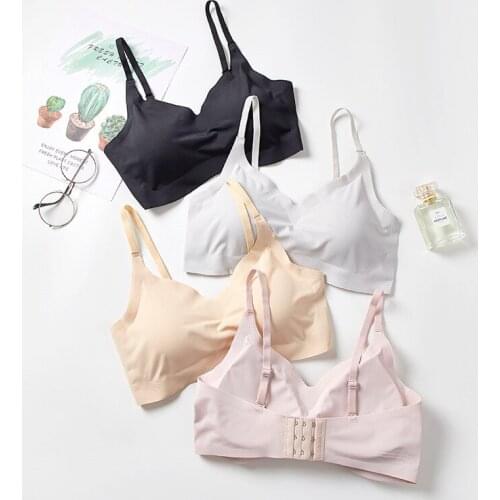 One piece push up bra wireless no ring adjustable back buckle sling bras for women modis bralette lingerie comfortable