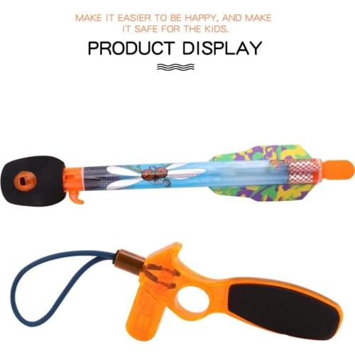 Kid Rocket Catapult Toy Flying Slingshot Child Outdoor Toy Rocket Screaming Whistle Sky Missile Toy Child Boy Launch Game Gift
