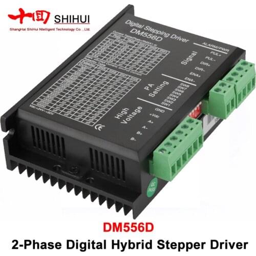 DM556D 2 Phase Digital Stepper Motor Driver Suitable For Nema 23/Nema 34 Stepper Motor Current Range 2.1-5.6A Voltage 24-50VDC