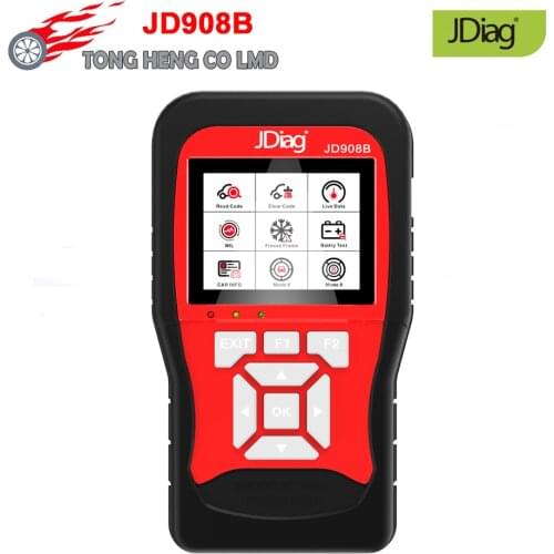 JDiag JD908B OBD2 Scan Tool + 12V Professional Battery Tester World Premiere Intelligent Dual System Diagnostic Tool JD908B