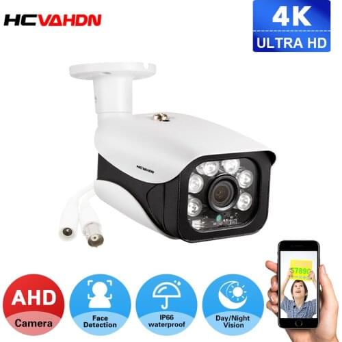 8MP Camera Surveillance AHD Surveillance CCTV Analog Camera High Resolution IR Cameras PAL NTSC Outdoor Waterproof Video Camera