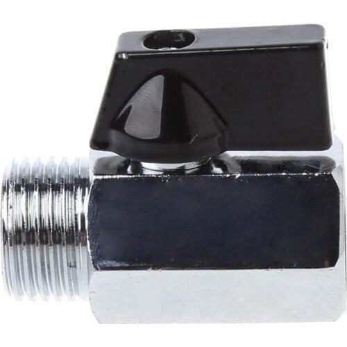 OOTDTY Brass Mini Ball Valve 1/2" BSP Male to Female Thread Air Compressor Hose