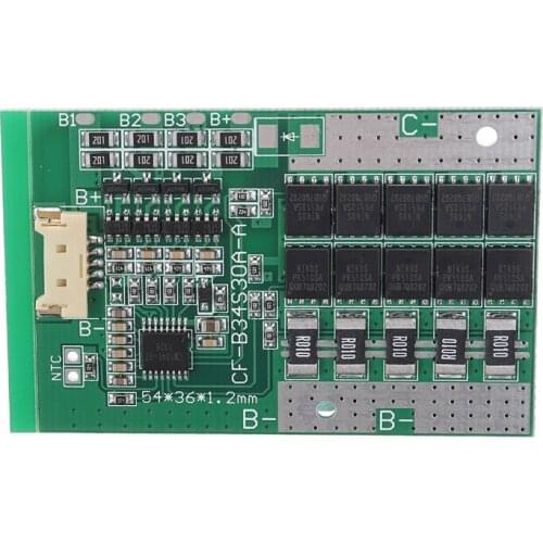 Mayitr 1pc 4S 30A 18650 Battery BMS Packs 12V BMS PCB Protection Balance Board For LiFePo4 LiFe 18650 Battery Cell