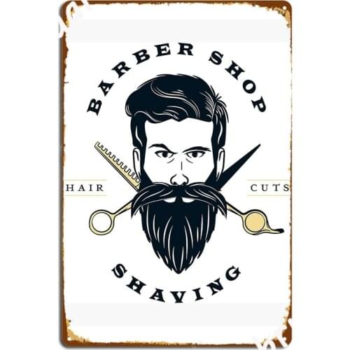 Barber Shop Metal Sign Wall Decor Cinema Kitchen Funny Kitchen Tin Sign Poster