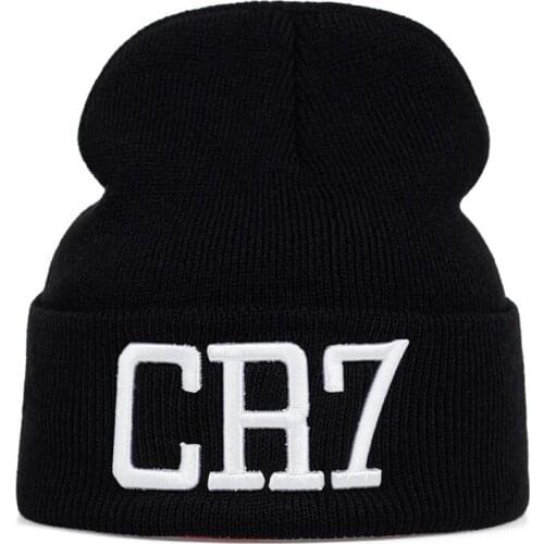 New High Quality Embroidery Cristiano Ronaldo CR7 Hiphop Beanies Hat Unisex Knit Hat Fans' Caps Outdoor Warm Hat
