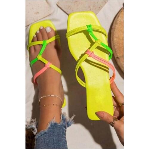 2021 Summer New Womens Slippers Open Toe Flat Sandals Fashion Womens Shoes Outdoor Plus Size 42