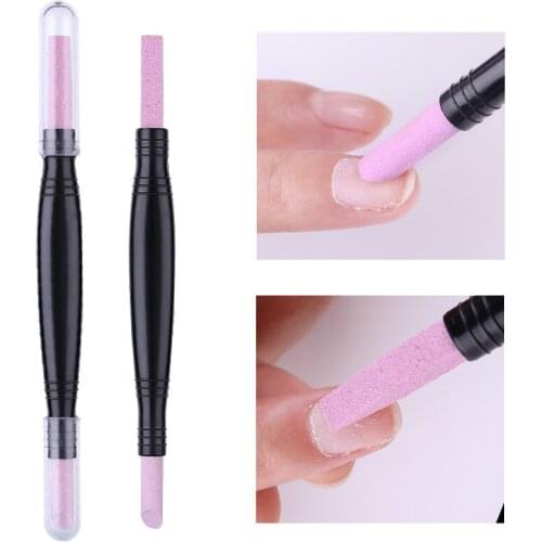 The new nail quartz pen two-headed multi-function exfoliating repair grinding pen a surface grinding finely ground rods