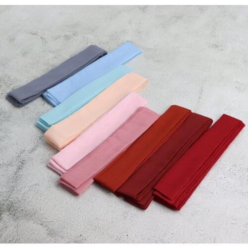 Solid color daily antique ribbon Hanfu hair belt bow headgear basic hair accessories