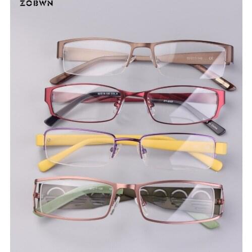 Mix wholesale classic Fashion Women Glasses Frame metal half rim full rim Brand Designer top cheap Eyeglasses Frame High quality