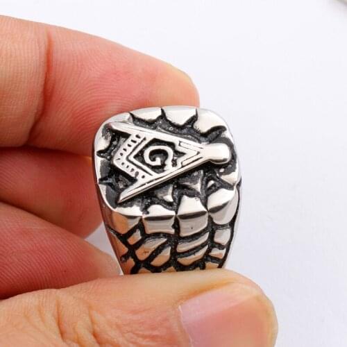 Wholesale Fashion Stainless Steel Masonic Ring for Men, master masonic signet ring, freemason ring jewelry