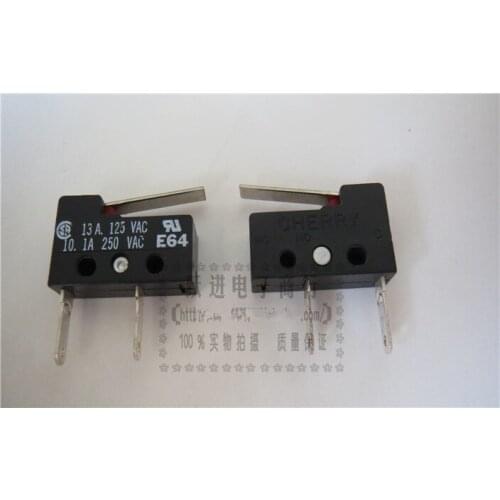 Original new 100% E64 normally open micro switch 10.1A250V button stroke switch 2pin