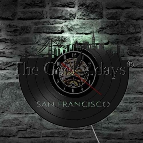 San Francisco LED Color Changing Wall Light Skyline Bay Area Golden Gate Bridge Designed Wall Lamp Cityscape Art Gift