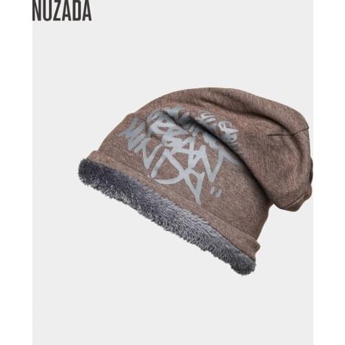 NUZADA Brand Plush Thicken Winter Hat For Girls Boys Men Women Skullies Beanies Cap Bonnet Has Elasticity Knitted Caps Keep Warm