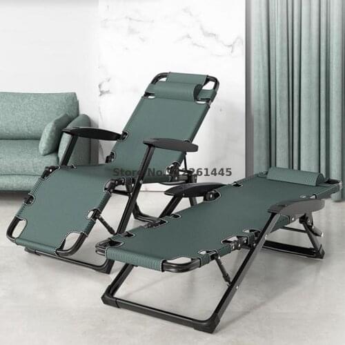 Folding Recliner Lunch Break Siesta Bed Balcony Leisure Beach Back Chair Lazy Sofa Home Portable Sleeping Chair