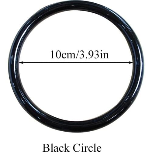 Replacement DIY Handbag Handle Transparent Round Plastic Women Bag Handles Purse Making Shopping Tote Bag Parts Accessories