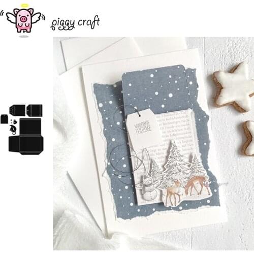 Piggy Craft metal cutting dies cut die mold Envelope card package cup pot Scrapbook paper craft knife mould blade punch stencils