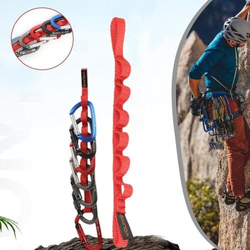 Outdoor Rock Climbing Rope Loop Multi-function Nylon Bearing Strap Reinforce Rope Belt Mountaineering Climbing Equipment