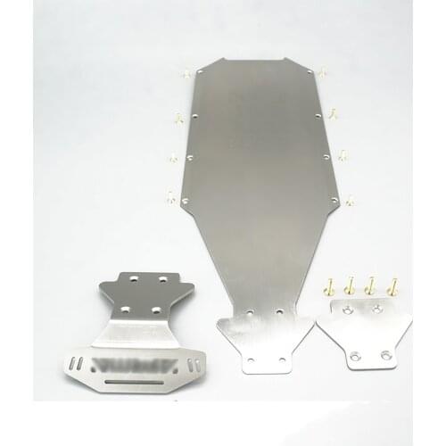 Stainless Steel Chassis Armor Bumper Durable Anti-collision Guard Board for Arrma Kraton EXB 1/8 Xinkatun RC Car Upgrade Parts