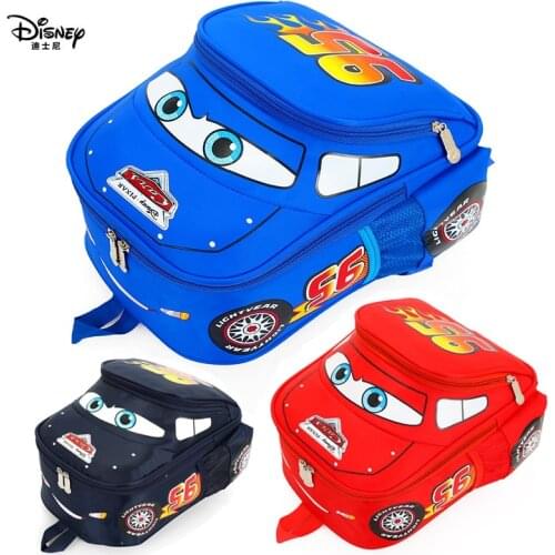Disney kindergarten cartoon Travel bag 3D waterproof 95 car boys 2-5 years old children backpack