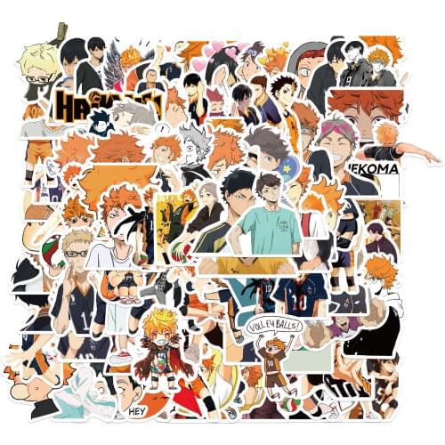 10/50/100PCS Volleyball Japan Cartoon Anime Stickers Haikyuu Pack Laptop Skateboard Graffiti Sticker Journal Kids Decals Phone