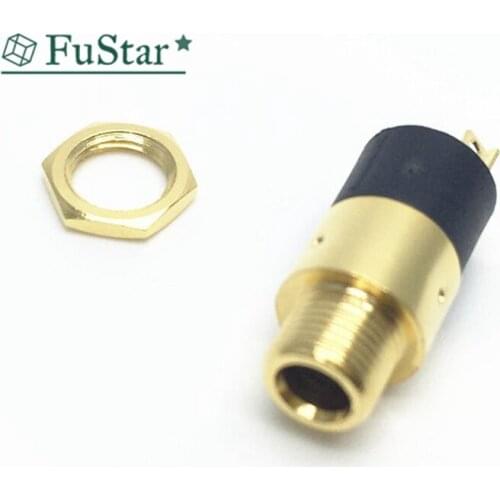 5 Pcs Gold PJ392 3.5mm Stereo Female Sockect Jack 3.5 Audio Headphone Connector Stereo Headphone Audio Video Jack Socket Plug