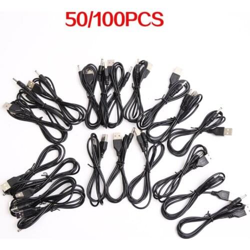 50/100PCS 1.2m Long 3.5mm USB Cable/wirefor Tens Ems Slimming Therapy Massager Small Electronics Devices Promotion Free Shipping