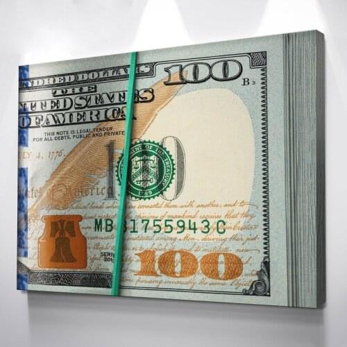 Nordic Abstract Money Canvas Painting Artwork Modular Posters and Prints Wall Art Picture for Room Home Decoration