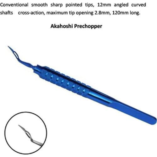 Akahoshi Capsulorhexis Cross Action Forceps ophthalmic eye instruments Titanium