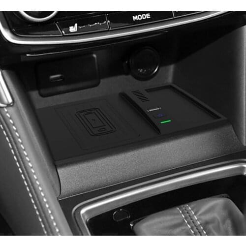 Car QI wireless charging phone charger charging plate charging phone holder for Subaru Forester 2019 2020 2021 accessories