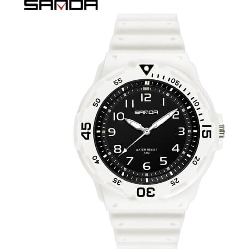 SANDA new couple styles watch orologio uomo часы женские наручные часы montre femme Женские кварцевые часы reloj hombre pagani
