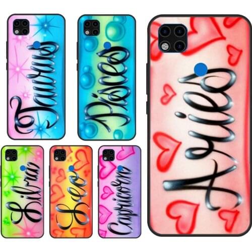 Aquarius Taurus Virgo Constellation Case For Xiaomi Redmi Note 10 Pro 9 Pro 8 7 9S 8T K40 Redmi 9 9A 9C 7A 8A 9T Cover Funda