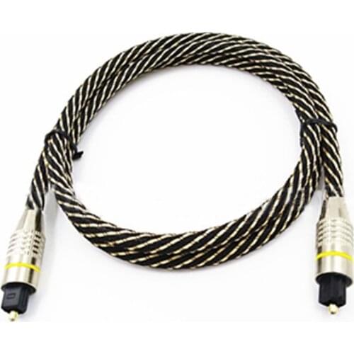 1m/2m/3m Digital Optical Audio Cable Fiber Toslink Male Optic Cable OD6.0 Toslink Male to Toslink Male for CD DVD TV Players CA