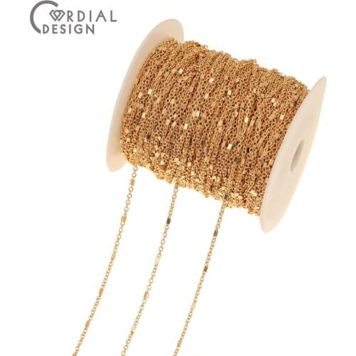 Cordial Design Chains For Necklace/Jewelry Accessories/Genuine Gold Plating/DIY Chains/Hand Made/Jewelry Findings & Components