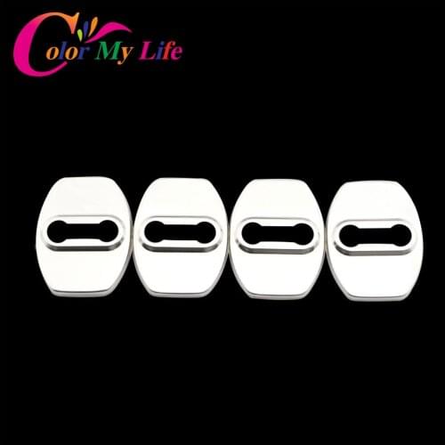 Color My Life Car Door Lock Protection Cover Door Sticker For Hyundai Tucson for Kia Sportage KX5 QL 2015 2016 2017 Accessories