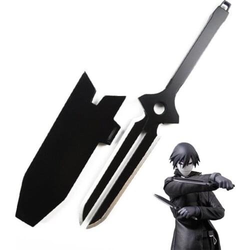 DARKER THAN BLACK Hei Wooden Sword Dagger Anime Cosplay Weapons for Halloween Christmas Party Masquerade Anime Shows