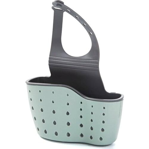 Kitchen Sponge Holder Adjustable Soap Drain Sink Storage Rack Plastic Bag Holder Gadget 2018 Bathroom Accessories