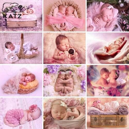 Baby Oil Painting Diamond Painting 5D Handmade Warm Family Diamond Mosaic Parent-Child Birthday Gift Diamond Cross Stitch Wall